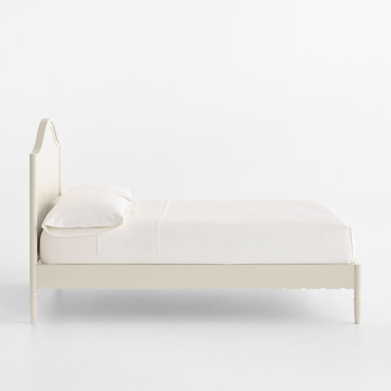 Beatrix Linen Wood Kids Full Bed - image 3 of 9