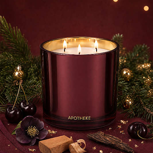 Apotheke Bitter Cherry 3-Wick Scented Candle