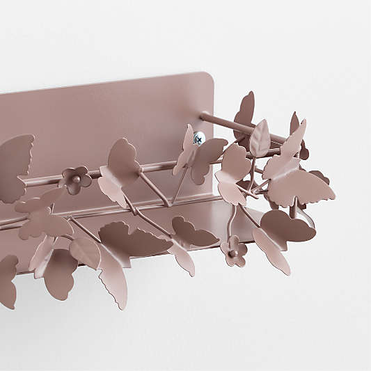 Butterfly Purple Kids 20" Wall Shelf