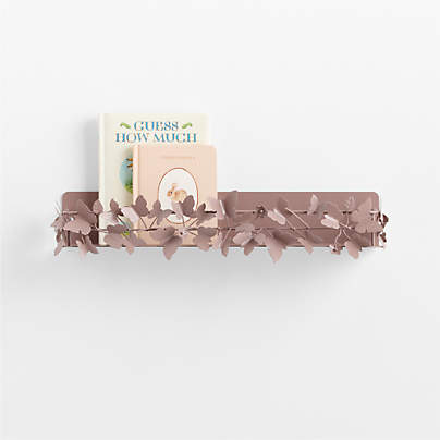 Butterfly Purple Kids 20" Wall Shelf