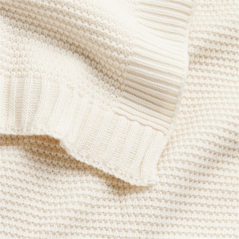 Bubble Knit Arctic Ivory Kids Bed Blanket - image 5 of 7