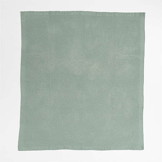 Bubble Knit Verte Green Kids Bed Blanket