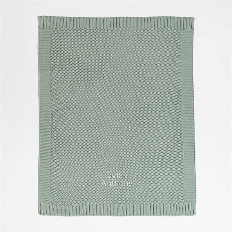 Bubble Knit Verte Green Baby Stroller Blanket - image 9 of 12