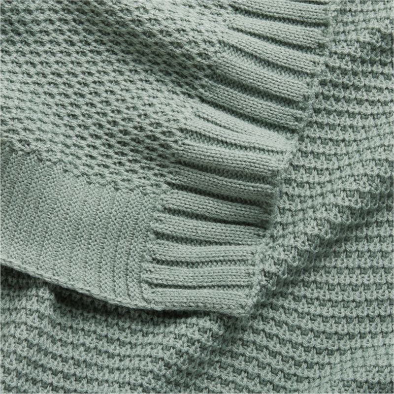 Bubble Knit Verte Green Baby Stroller Blanket - image 8 of 12