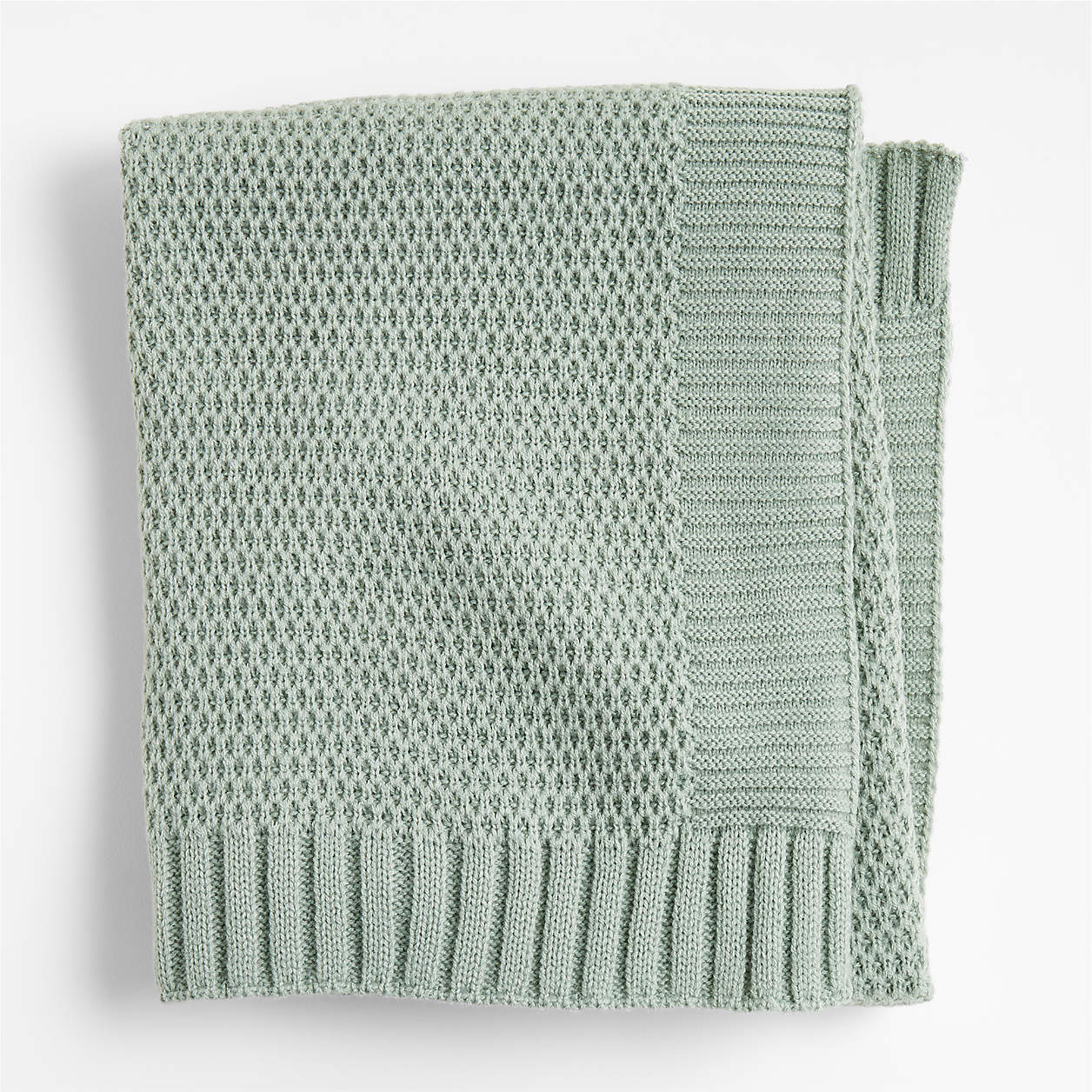 Bubble Knit Verte Green Baby Stroller Blanket + Reviews Crate & Kids