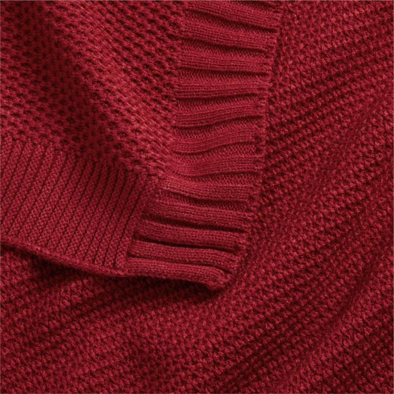 Bubble Knit Luminous Red Baby Stroller Blanket - image 5 of 7