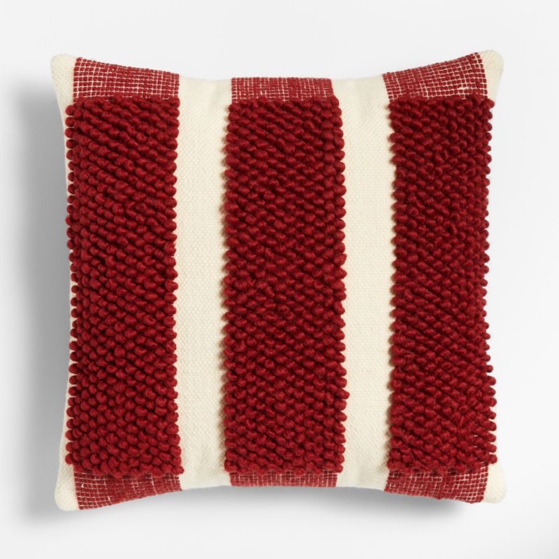 23"x23" Red Bubble Wool Throw Pillow with Down-Alternative Insert