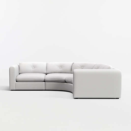 Bucktown Modular 3-Piece L-Shaped Wedge Sectional Sofa