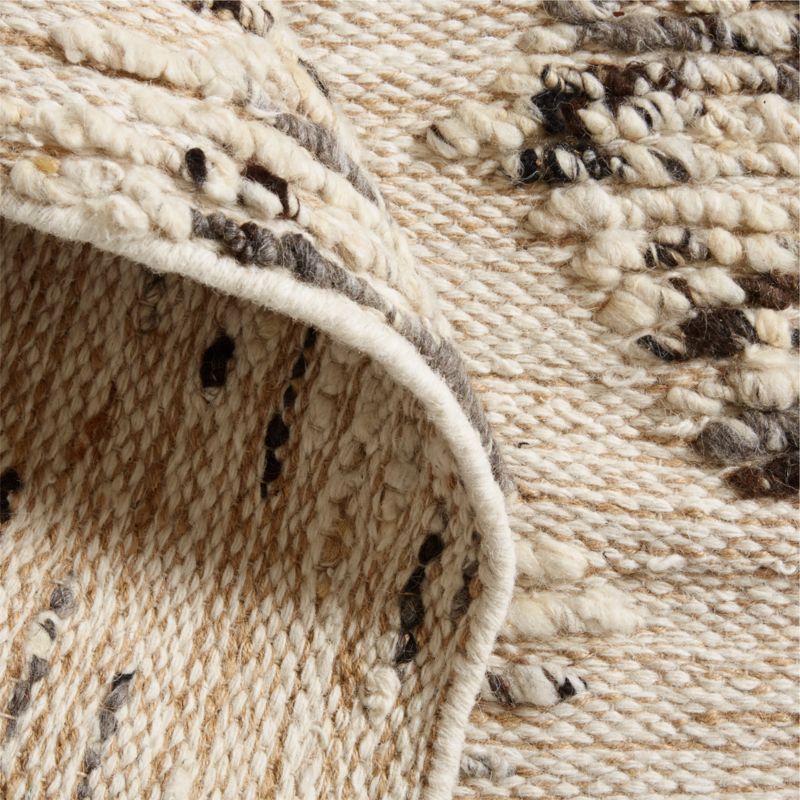 Budapest Wool and Jute Handwoven Charcoal Grey Rug Swatch 12"x18" - image 3 of 5