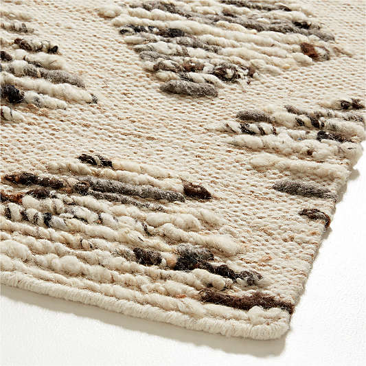 Budapest Wool and Jute Handwoven Charcoal Grey Area Rug 10'x14'