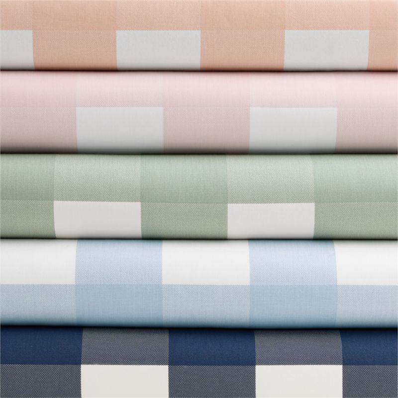 Pink Tint Buffalo Check Cotton Blackout Window Curtain Panel 44"x63" - image 1 of 10