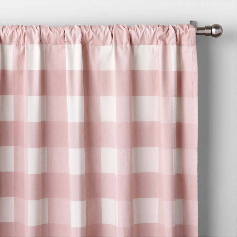 Buffalo Check Cotton Blackout Window Curtain Panel 44"x63