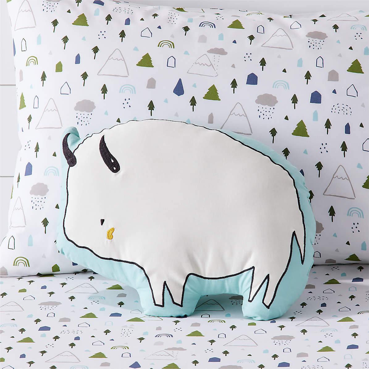 buffalo throw pillow