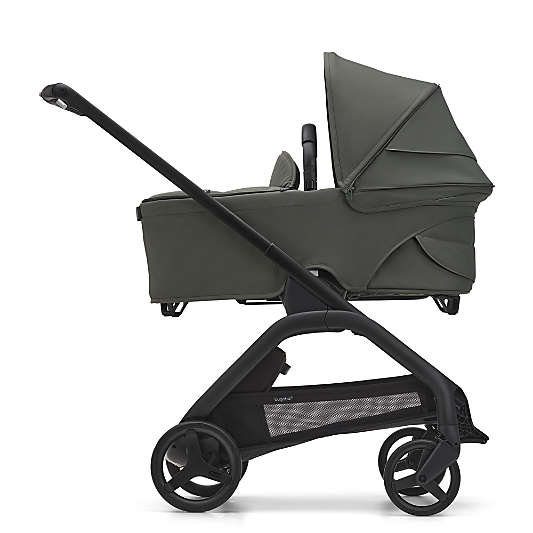 Bugaboo Dragonfly Seat & Bassinet Complete Forest Green with Black Frame Baby Stroller