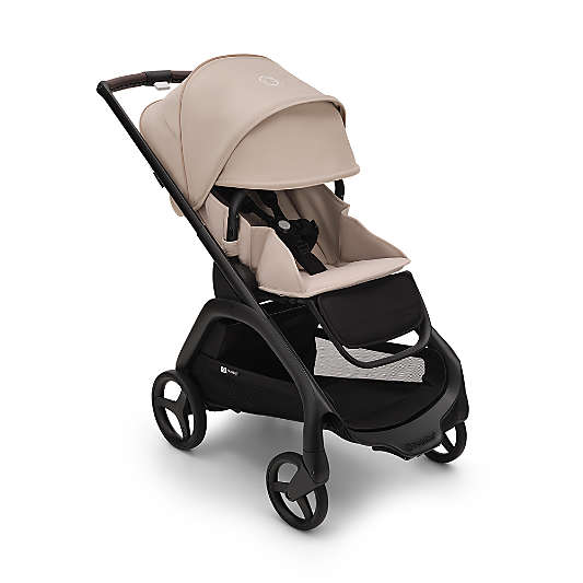 Bugaboo Dragonfly Seat & Bassinet Complete Desert Taupe with Black Frame Baby Stroller