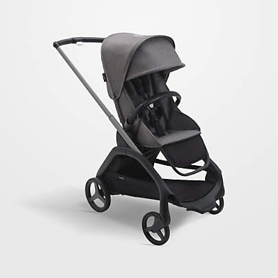 Bugaboo Dragonfly Seat Complete Grey Melange with Graphite Grey Frame Baby Stroller