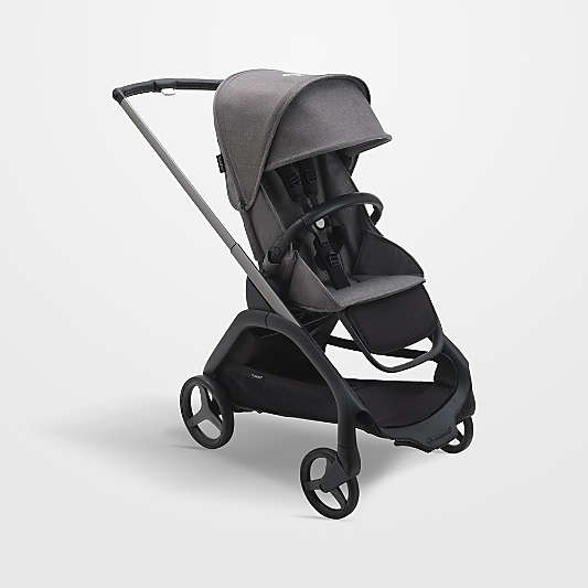 Bugaboo Dragonfly Seat Complete Grey Melange with Graphite Grey Frame Baby Stroller