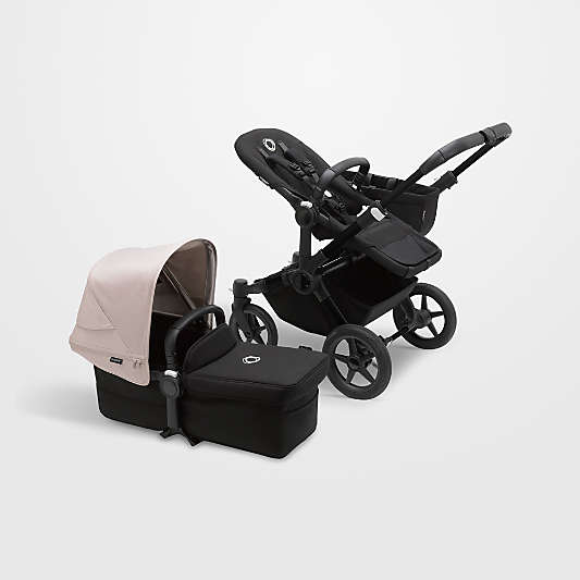 Bugaboo Donkey 5 Mono Complete Midnight Black and Misty White with Black Frame Baby Stroller