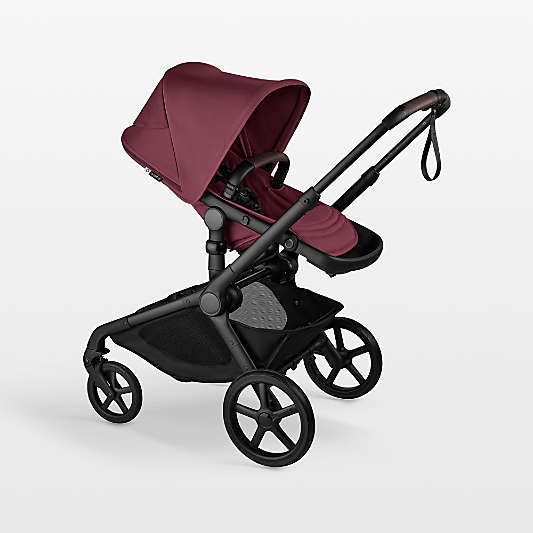 Bugaboo Kangaroo Complete Dark Cherry Red with Black Frame Baby Stroller