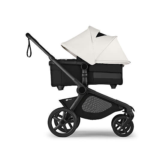 Bugaboo Kangaroo Complete Midnight Black and Misty White with Black Frame Baby Stroller