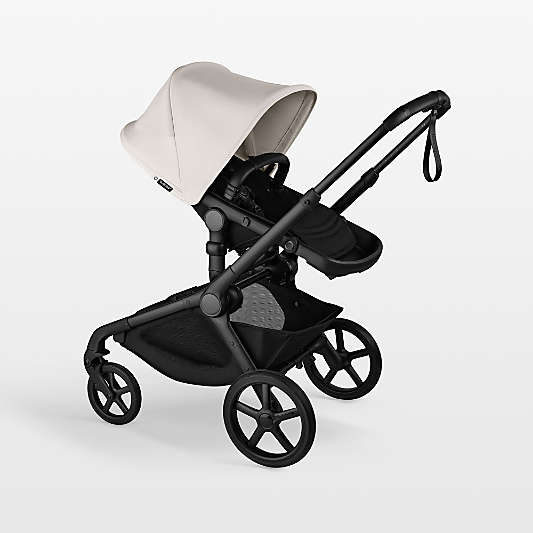 Bugaboo Kangaroo Complete Midnight Black and Misty White with Black Frame Baby Stroller