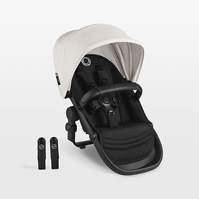 Bugaboo Kangaroo Complete Baby Stroller Misty White Sibling Seat
