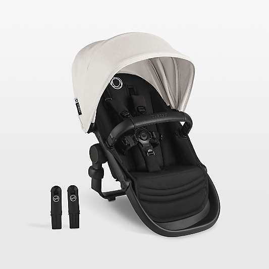 Bugaboo Kangaroo Complete Baby Stroller Misty White Sibling Seat