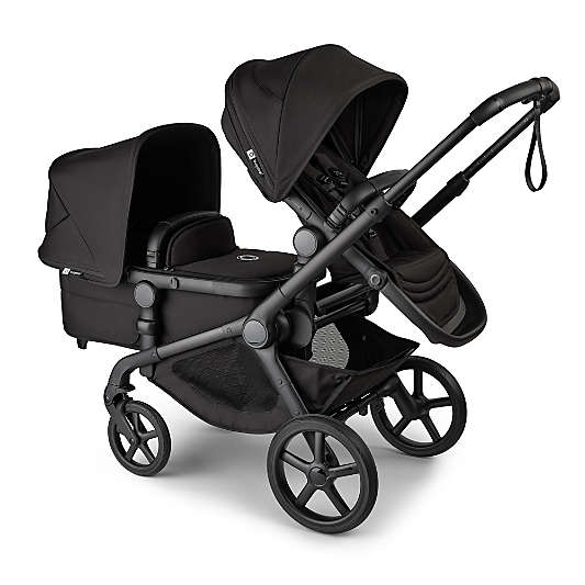 Bugaboo Kangaroo Complete Baby Stroller Midnight Black Sibling Seat