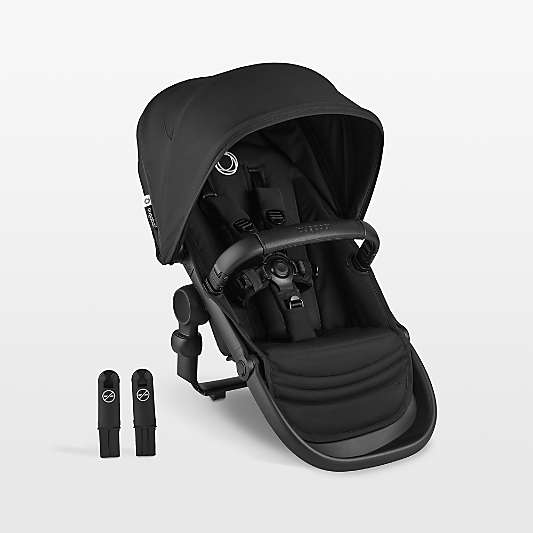 Bugaboo Kangaroo Complete Baby Stroller Midnight Black Sibling Seat