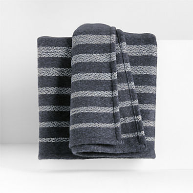 View Bungalow 70"x55" Midnight Navy Throw Blanket details