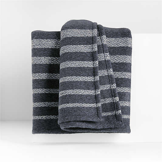 Bungalow 70"x55" Midnight Navy Throw Blanket
