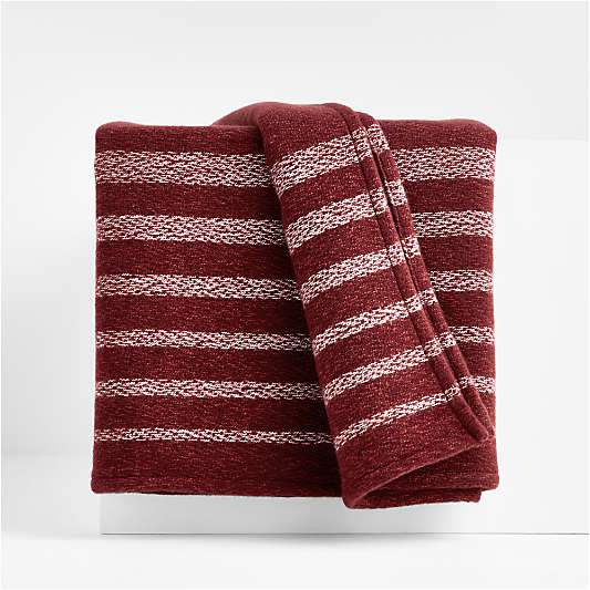 Bungalow 70"x55" Luminous Red Throw Blanket