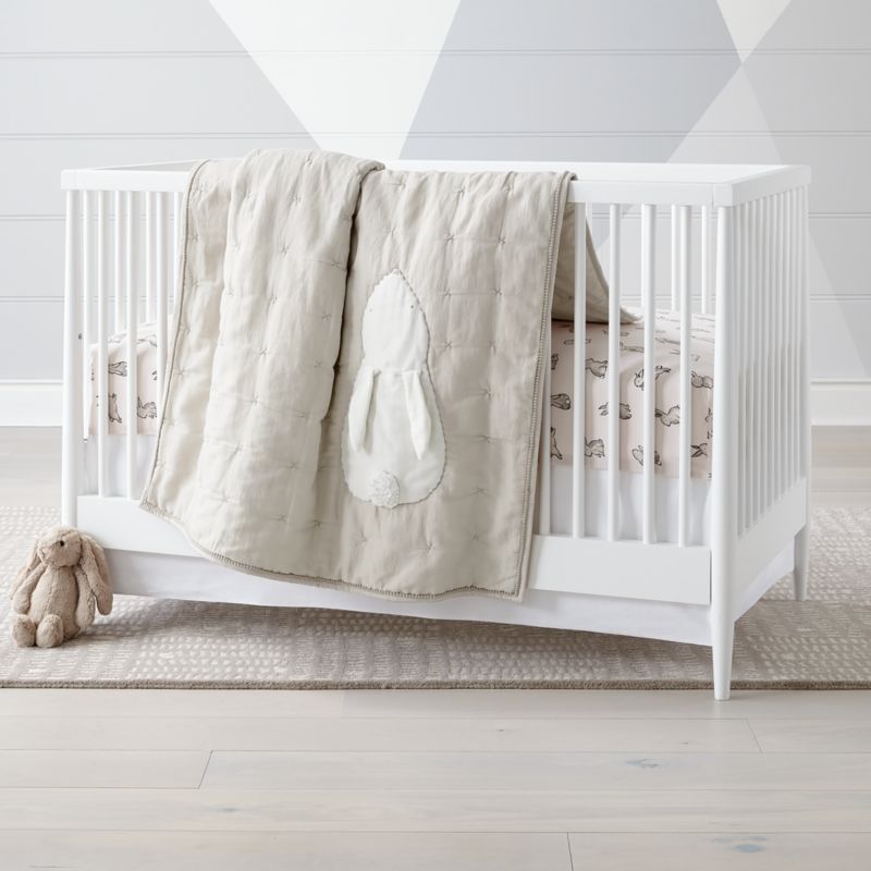 Hoppy Tails Bunny Crib Baby Bedding Set, Baby Duvet Cover Sets