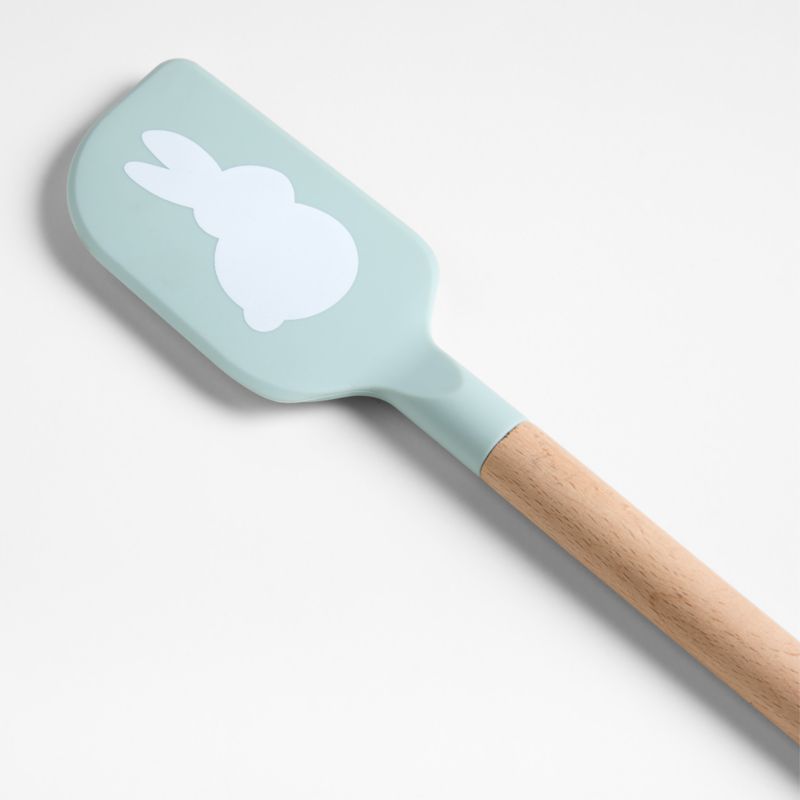 Bunny Blue Silicone and Wood Spatula - image 2 of 3