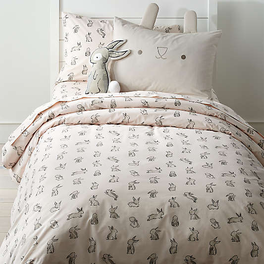 Organic Bunny Full-Queen Duvet Cover