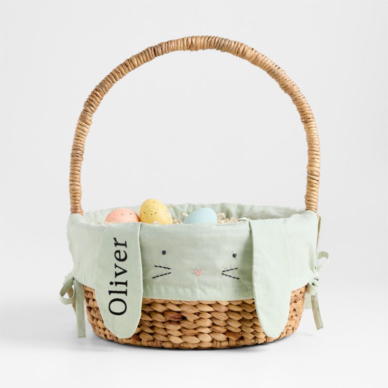 Modern Easter Basket with Green Bunny Easter Basket Liner - image 2 of 6