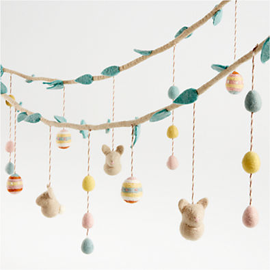 View Spring Bunny Felt Garland details