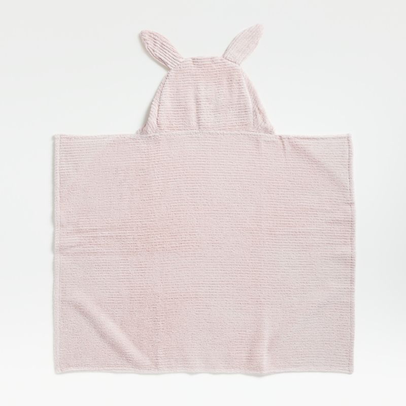 Bunny Mauve Rose Organic Cotton Hooded Baby Towel - image 4 of 7