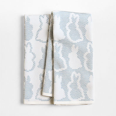 View Bunny Textured Terry Organic Cotton Kitchen Towels, Set of 2 details
