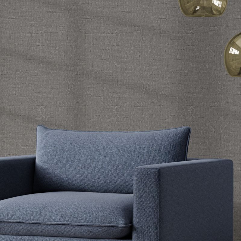 Tempaper Charcoal Burlap Removable Wallpaper Crate & Barrel