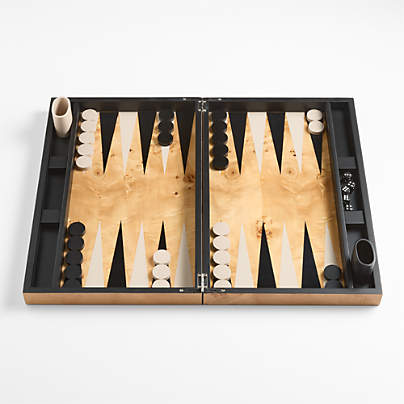 Burlwood Backgammon Game
