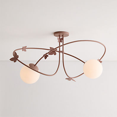 View Butterfly Dance Purple 27" Kids Ceiling Light details