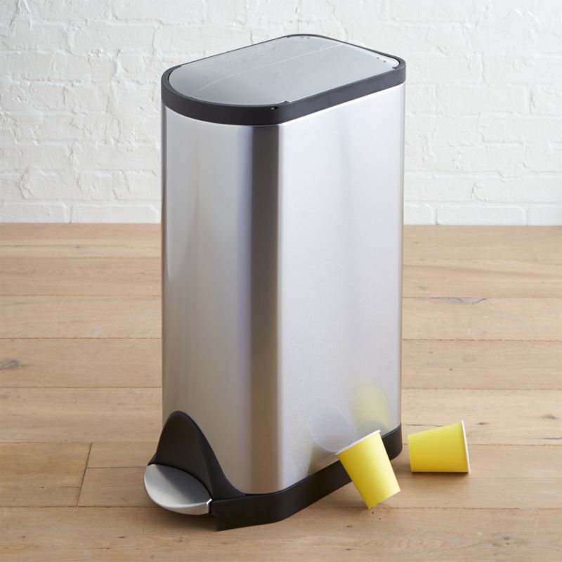 simplehuman ® 30-Liter/8-Gallon Stainless Steel Butterfly Step Trash Can