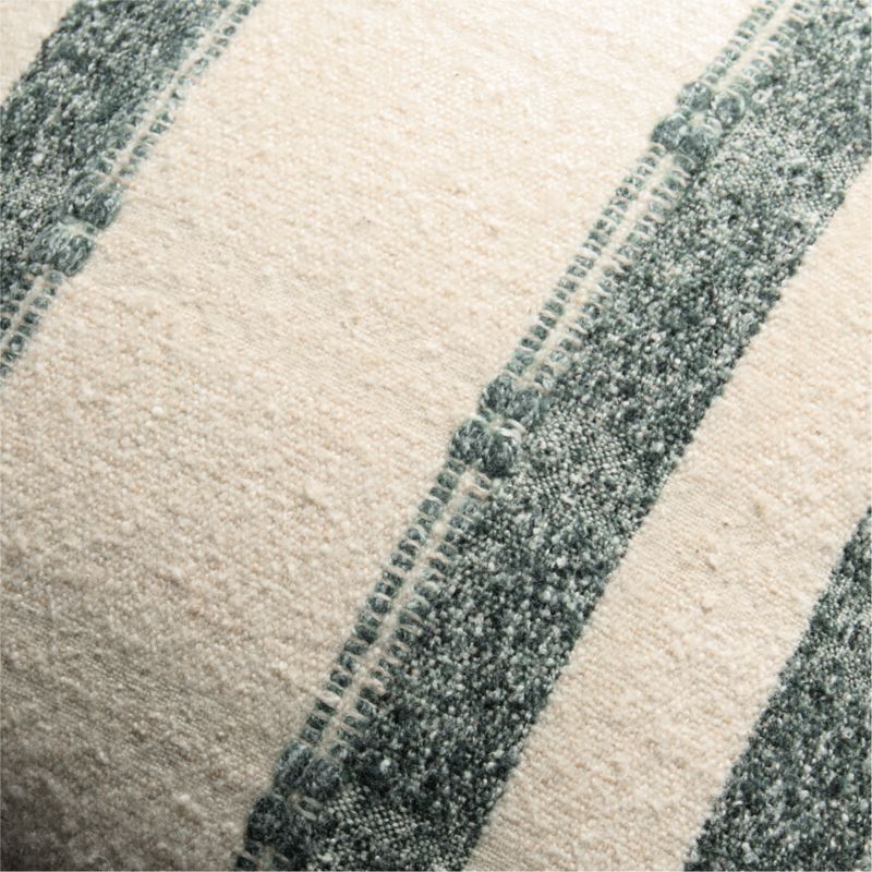 Bowly Wool Blend 20"x20" Spruce Green Throw Pillow Cover - image 2 of 4