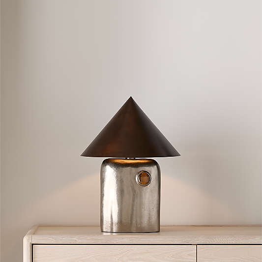 Bowery Silver Table Lamp by Laura Harrier and Tiffany Howell