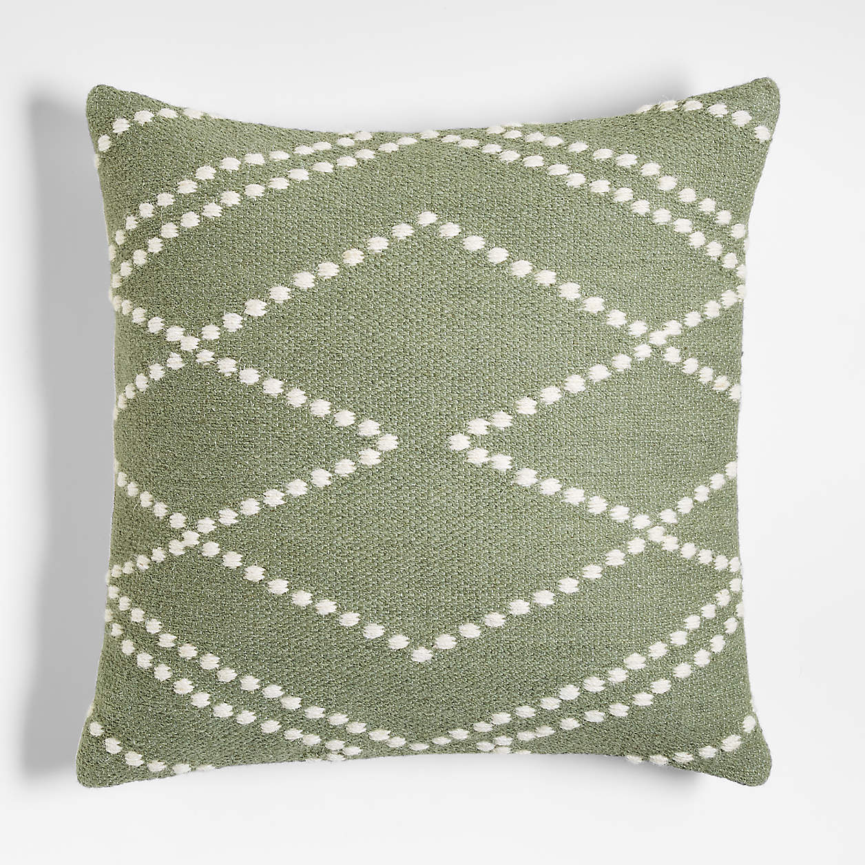 Byzan 23"x23" Sage Kilim Decorative Throw Pillow with FeatherDown