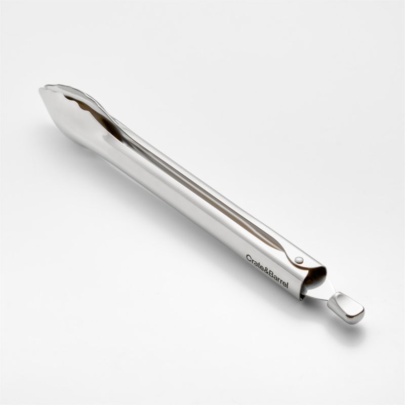 Crate & Barrel 12" Stainless Steel Tongs - image 5 of 7