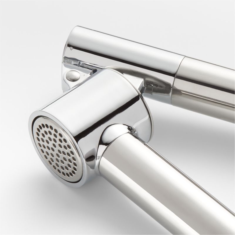 Crate & Barrel Stainless Steel Garlic Press