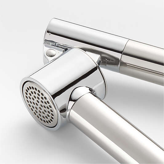 Crate & Barrel Stainless Steel Garlic Press