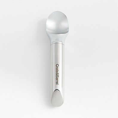 View Crate & Barrel Stainless Steel Ice Cream Scoop details